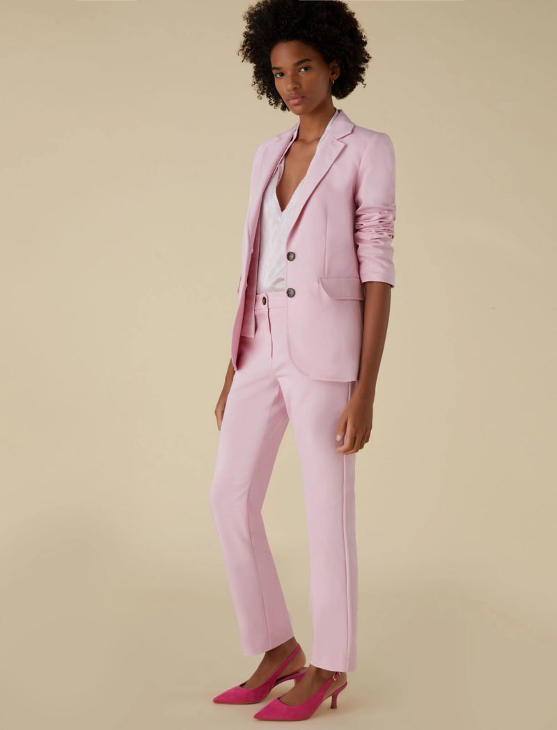 Valenza Pink Chino Trousers | EMME