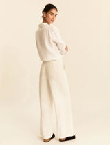 Pera White Trousers | EMME