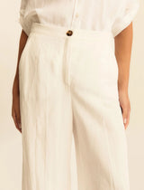Pera White Trousers | EMME