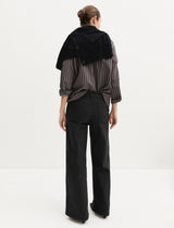 Ridente Black Wide Leg Trousers | EMME