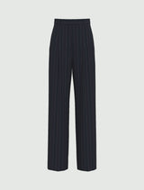 Baff02 Navy Pinstripe Trousers | EMME