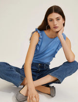 Ibisco Cornflower Blue Bootcut Jeans | EMME