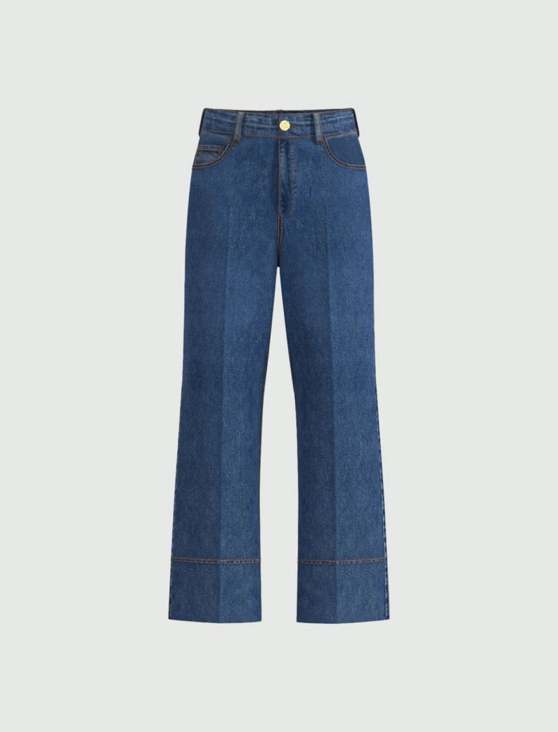 Kentia Cornflower Blue Stretch Jeans | EMME