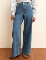 Disco Wide Leg Jeans | EMME