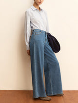 Disco Wide Leg Jeans | EMME