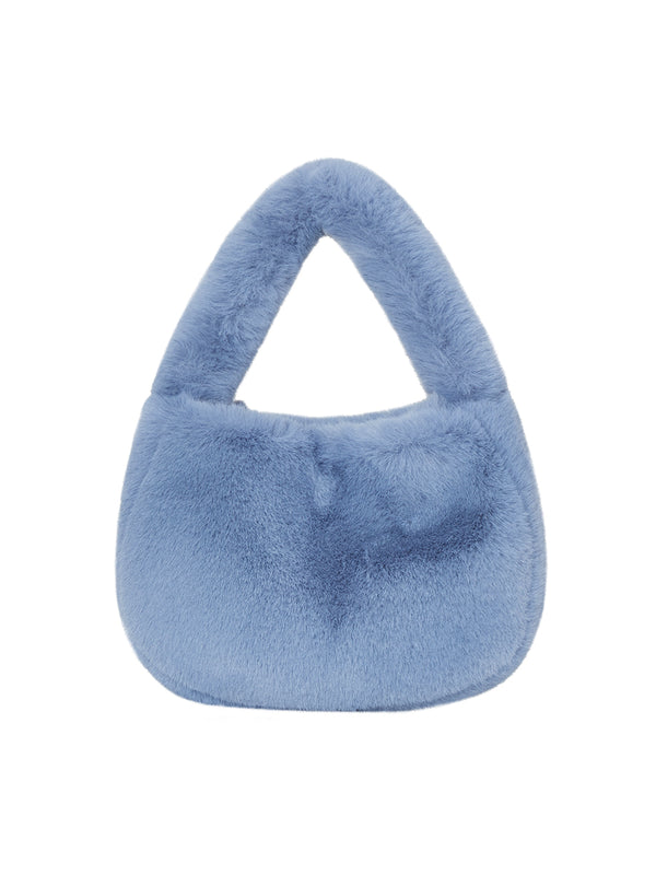 KEETY Faux-Fur Sky Blue Bag | Molliolli