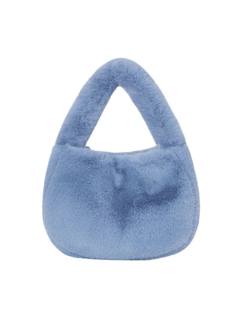 KEETY Faux-Fur Sky Blue Bag | Molliolli