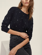 Embassy Navy Sparkle Jumper | EMME