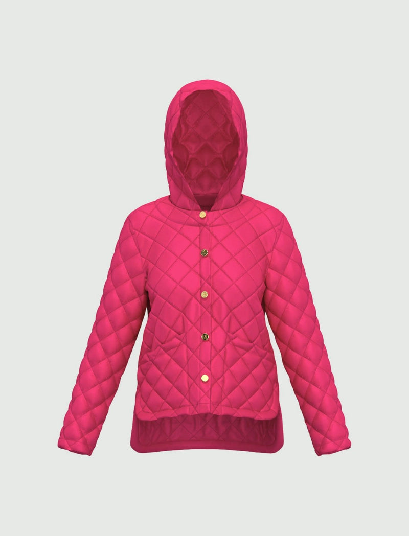 Ghiera Fuchsia Quilted Jacket | EMME