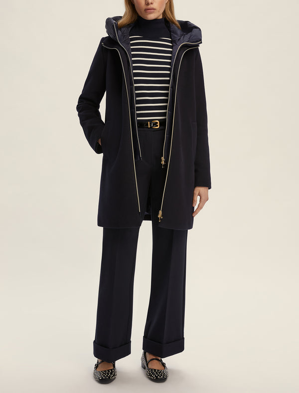 Bacio Navy Coat | EMME