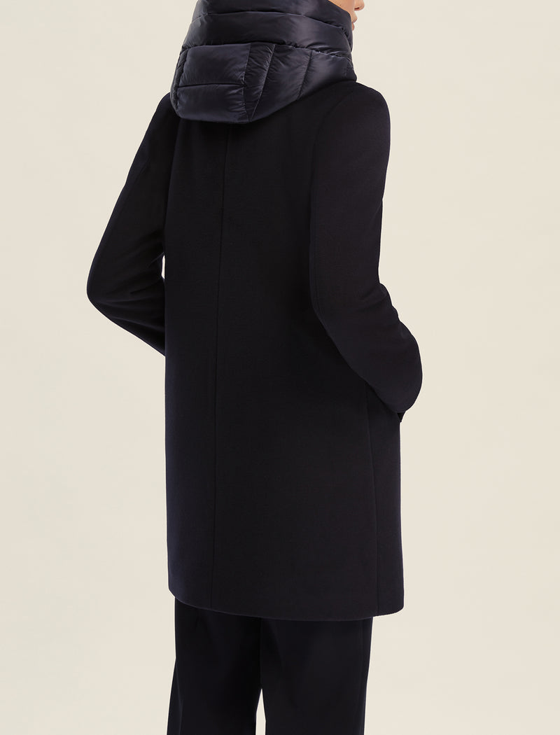 Bacio Navy Coat | EMME