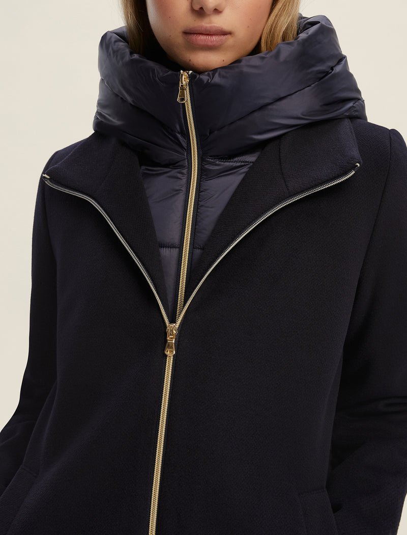 Bacio Navy Coat | EMME