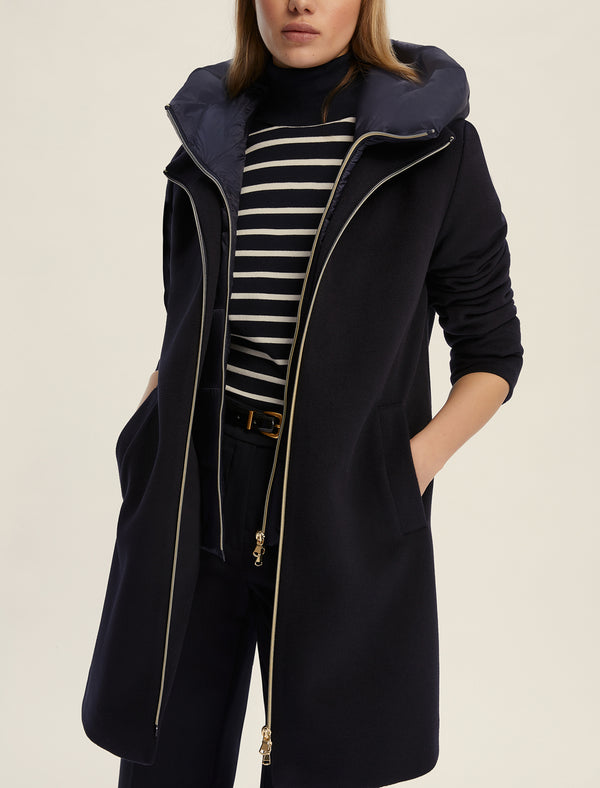 Bacio Navy Coat | EMME