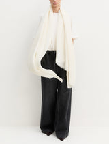Slalom Cream Scarf | EMME