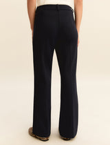 Flare Navy Trousers | EMME