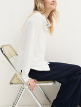 Favetta Jersey White Shirt | EMME