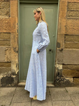 The Liza Linen Maxi Dress in Broderie Anglaise | Sartoria Saracena