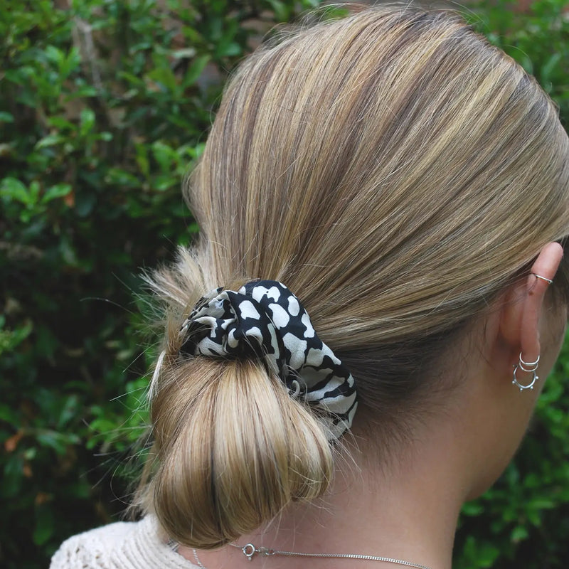 Silk Feel Leopard Print Hair Scrunchie | Last True Angel