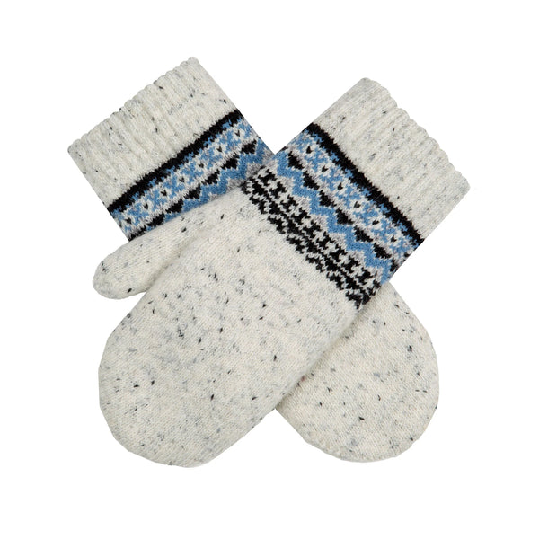 Jacquard Fair Isle Knitted Mittens | Dents