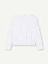 Joann White Gathered Top | Gustav