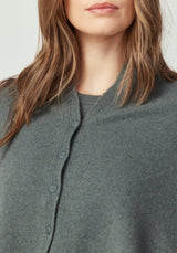 Kapua Cashmere Button Cape in Kamuka | Untouched World