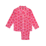 Jaipur Magenta & Orange Cotton Pyjamas | Lime Tree Design