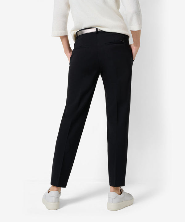 Maron Black Jersey Classic Trousers | Brax