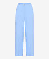Maine S Baby Blue Linen Trousers | Brax