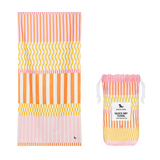 Lemonade Waves Large Quick Dry Towel | Dock & Bay