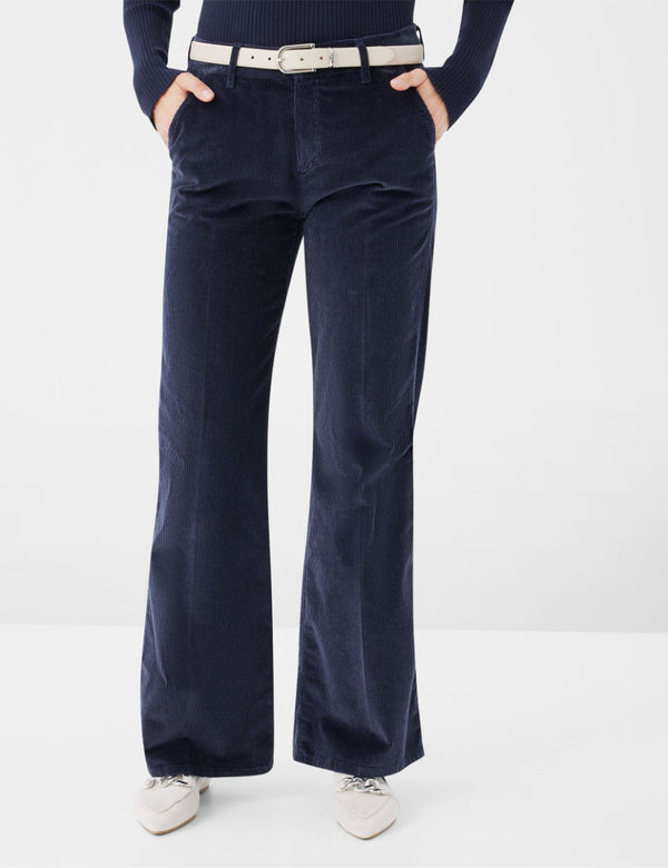 Maine Navy Chunky Corduroy Trousers | Brax