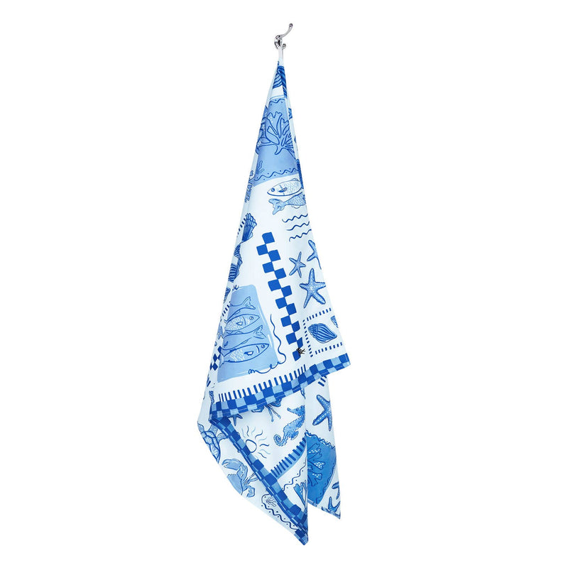 Grecian Shores Large Quick Dry Towel | Dock & Bay