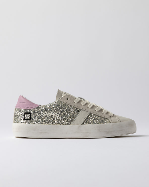 Hill Low Glitter Trainers | D.A.T.E Sneakers