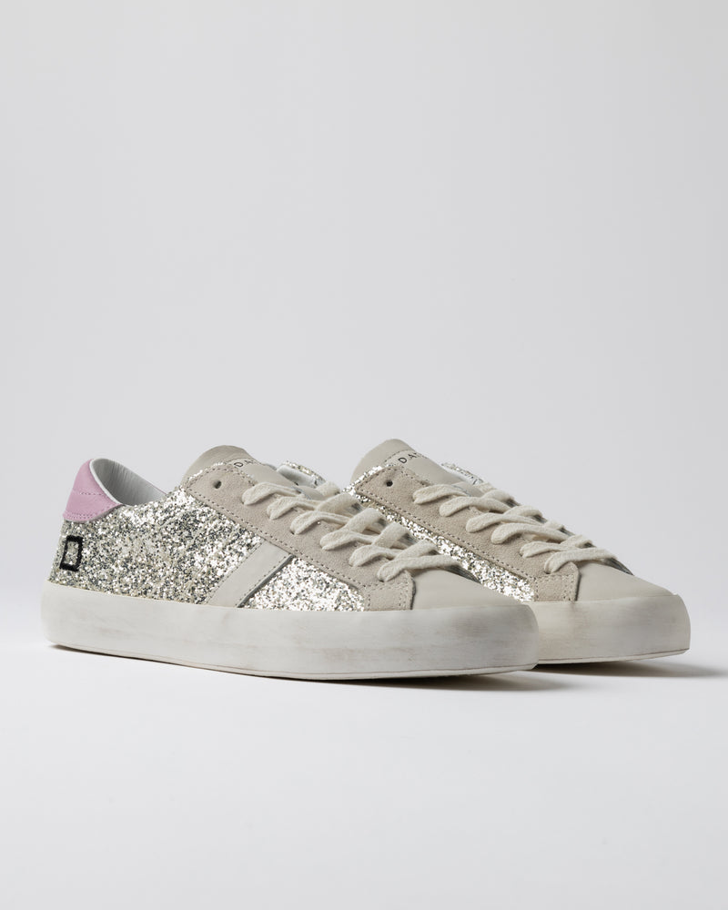 Hill Low Glitter Trainers | D.A.T.E Sneakers