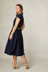 Navy Rick Rack Dress | FeeG