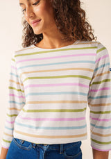 Galathee II Striped 3/4 Top in Accalmie | Saint James