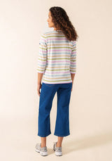 Galathee II Striped 3/4 Top in Accalmie | Saint James