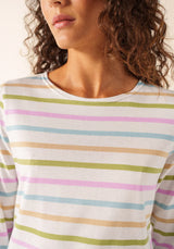 Galathee II Striped 3/4 Top in Accalmie | Saint James