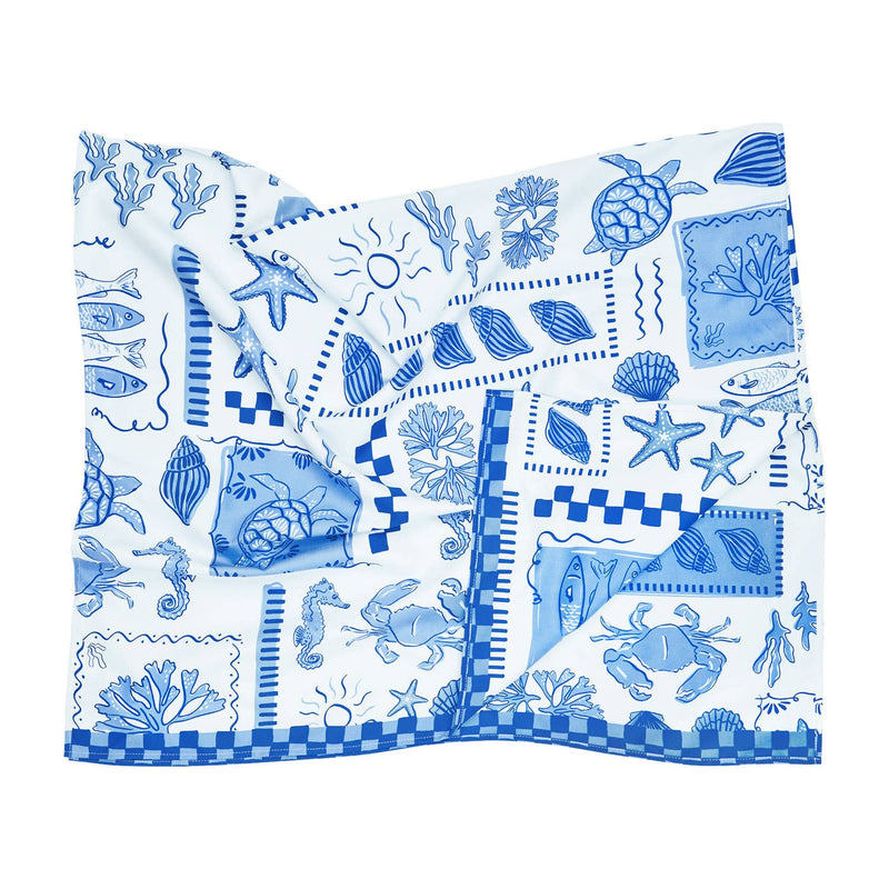 Grecian Shores Large Quick Dry Towel | Dock & Bay