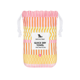 Lemonade Waves Large Quick Dry Towel | Dock & Bay