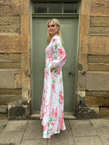 The Liza Linen Maxi Dress in Wisteria | Sartoria Saracena