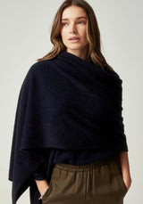 Kapua Cashmere Wrap in Navy | Untouched World