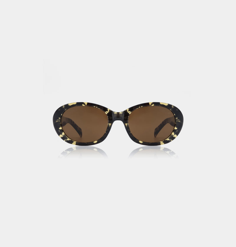 Anma Sunglasses in Black/Yellow Tortoise | A.Kjærbede