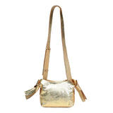 Anisha Bow Detail Crossbody in Gold | Bell & Fox