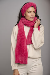 Afke Faux Fur Barberry Scarf | Rino & Pelle