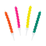 Colourful Bright Birthday Twirl Candles - 8 Pack | Talking Tables at Sarah Thomson