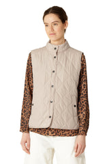 Beat01 Light Camel Quilted Gilet | Ilse Jacobsen Hornbæk