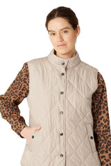 Beat01 Light Camel Quilted Gilet | Ilse Jacobsen Hornbæk