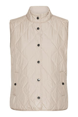 Beat01 Light Camel Quilted Gilet | Ilse Jacobsen Hornbæk