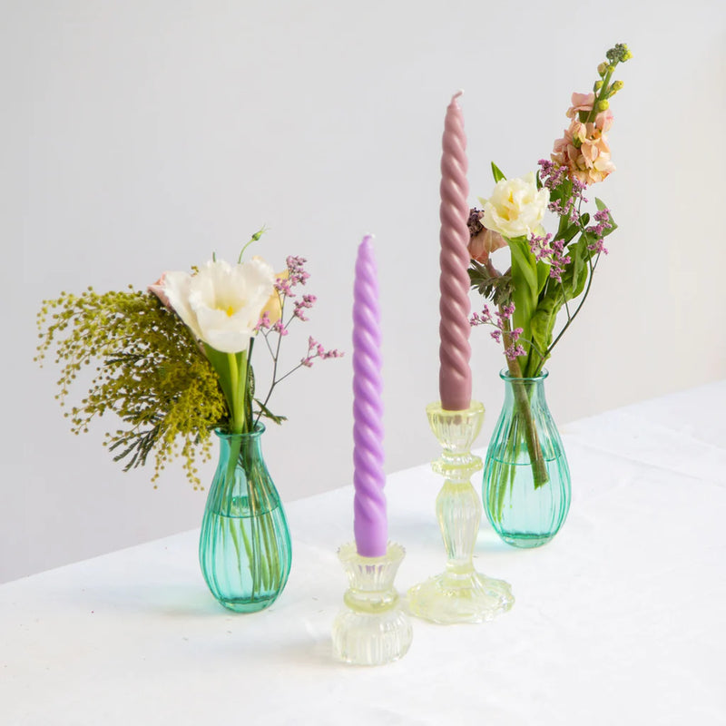 Coloured Spiral Candles - 4 Pack | Talking Tables