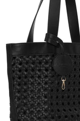 Braid 02 Black Handbag | Ilse Jacobsen Hornbæk